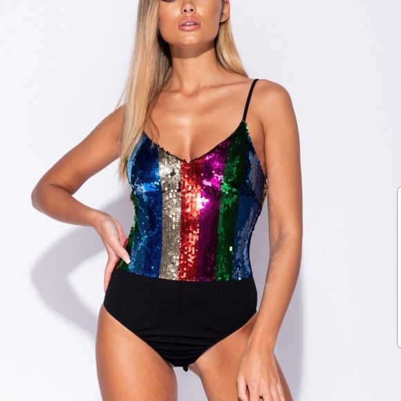 🔥LAST ONE🔥Sequinced Bodysuit - Picture 4 of 6